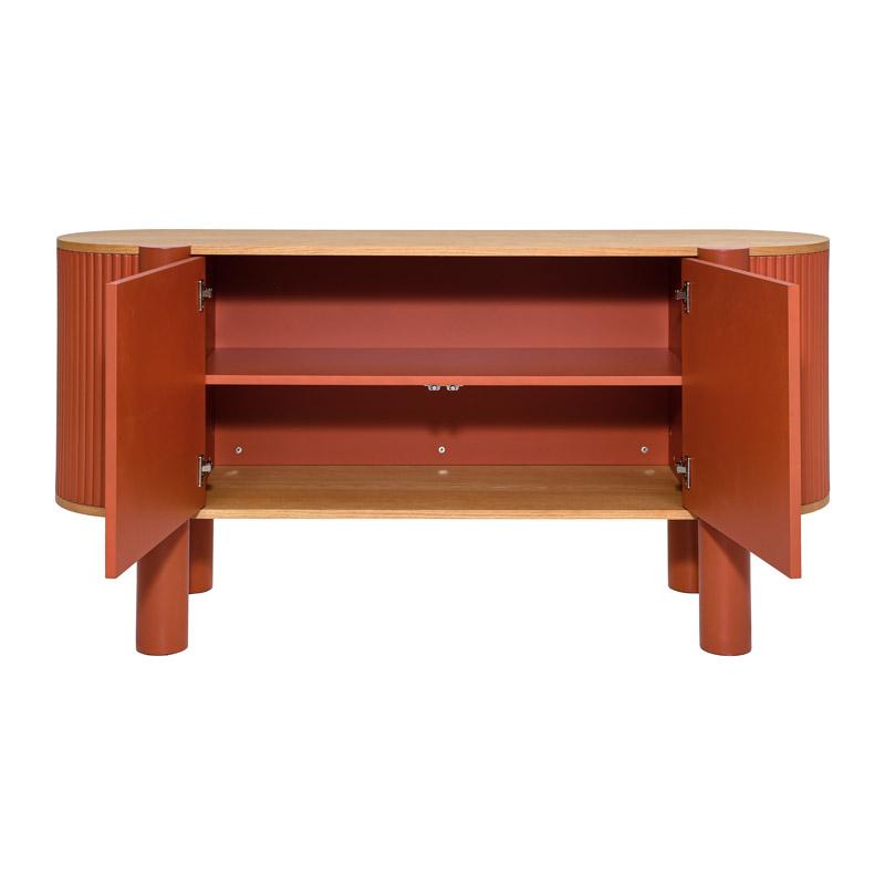 ΟΒΑΛ ΜΠΟΥΦΕΣ Elington ΦΥΣΙΚΟ-ΠΟΡΤΟΚΑΛΙ 160x40x80εκ - Image 3