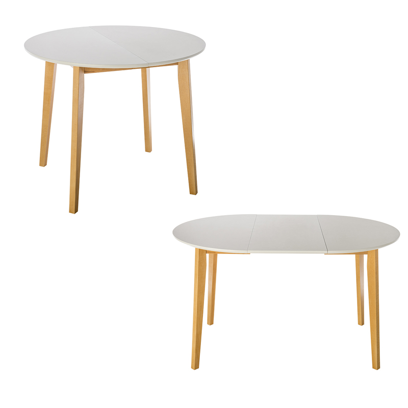 ΤΡΑΠΕΖΙ ΤΡΑΠΕΖΑΡΙΑΣ MAX S ΛΕΥΚΟ ΣΤΡΟΓΓΥΛΟ ΑΝΟΙΓΟΜΕΝΟ 90+40x75εκ