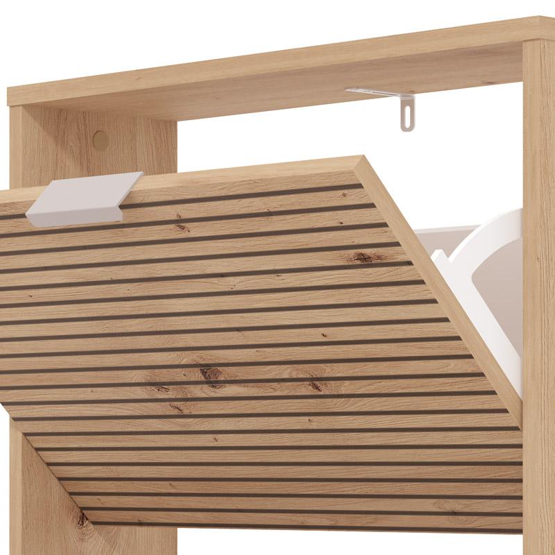 ΠΑΠΟΥΤΣΟΘΗΚΗ Base 13 ARTISAN OAK-ARTISAN OAK ΜΕ ΜΑΥΡΕΣ ΓΡΑΜΜΕΣ-ΜΑΥΡΟ 58x18x119εκ - Image 5