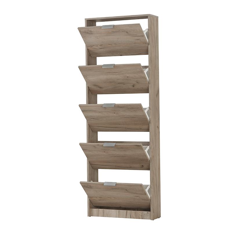 ΠΑΠΟΥΤΣΟΘΗΚΗ Base 15 GREY OAK 58x18x191,5εκ - Image 4