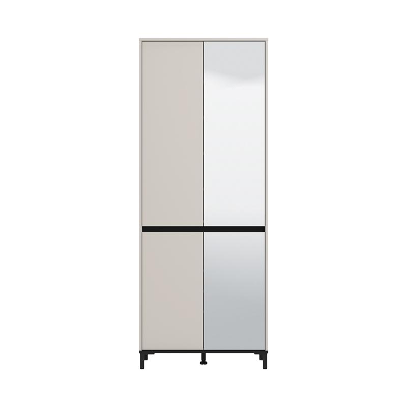 ΠΑΠΟΥΤΣΟΘΗΚΗ FLANNAN 2K4V 2OG CASHMERE/ΜΑΥΡΟ MATT ΧΡΩΜΑ 80x40x205εκ - Image 3