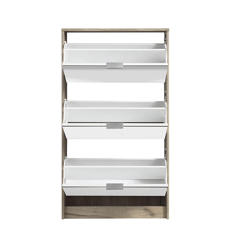 ΠΑΠΟΥΤΣΟΘΗΚΗ Hugo 23 Grey Oak ΜΕ ΚΑΘΡΕΦΤΗ 67x28x119εκ - Image 4