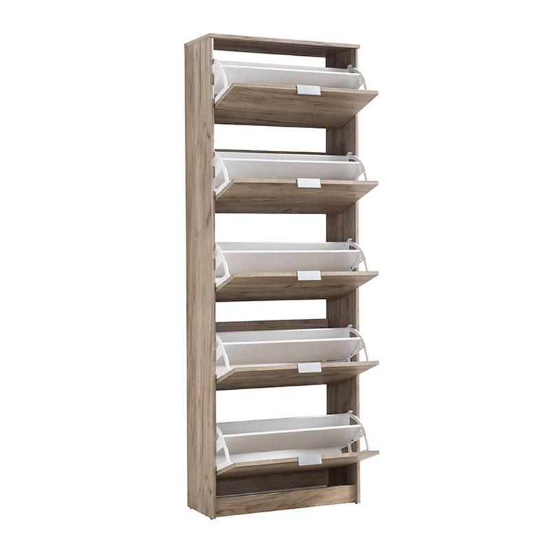 ΠΑΠΟΥΤΣΟΘΗΚΗ Hugo 25 Grey Oak 67x28x191,5εκ - Image 4
