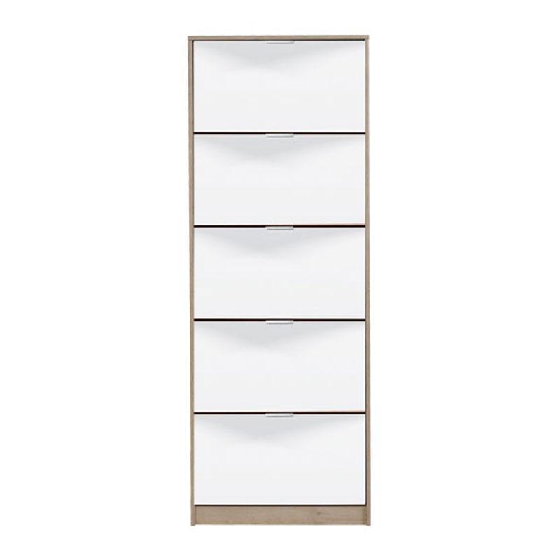 ΠΑΠΟΥΤΣΟΘΗΚΗ Hugo 25 Grey Oak ΜΕ ΚΑΘΡΕΦΤΗ 67x28x191,5εκ - Image 3