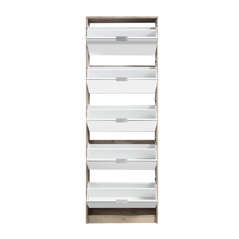 ΠΑΠΟΥΤΣΟΘΗΚΗ Hugo 25 Grey Oak ΜΕ ΚΑΘΡΕΦΤΗ 67x28x191,5εκ - Image 4