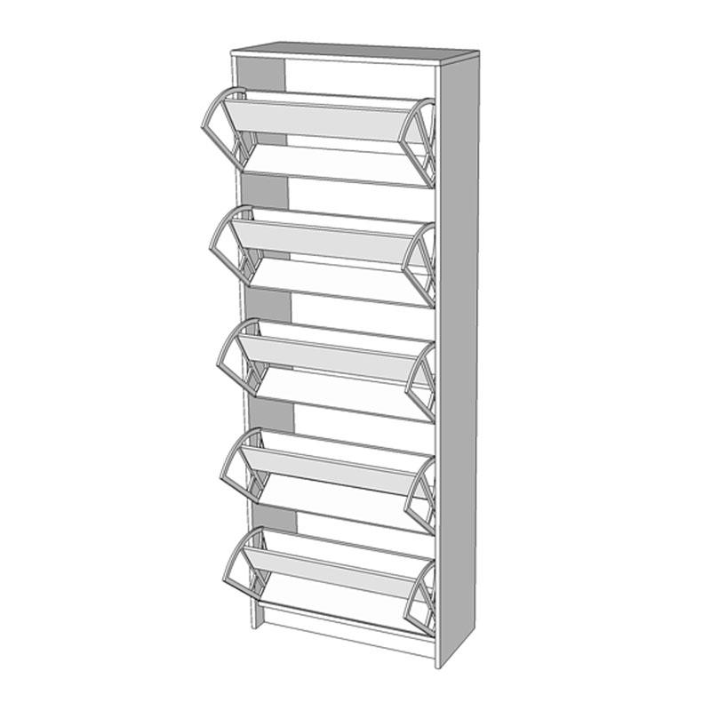 ΠΑΠΟΥΤΣΟΘΗΚΗ Hugo 25 Sonoma ΜΕ ΚΑΘΡΕΦΤΗ 67x28x191,5εκ - Image 6