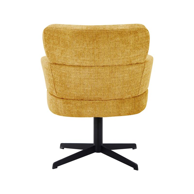 ΠΕΡΙΣΤΡΕΦΟΜΕΝΗ ΠΟΛΥΘΡΟΝΑ FL096 ΜΟΥΣΤΑΡΔΙ ΥΦΑΣΜΑ ΜΕ ΜΑΥΡΗ ΜΕΤΑΛΛΙΚΗ ΒΑΣΗ 70x74x89εκ - Image 4