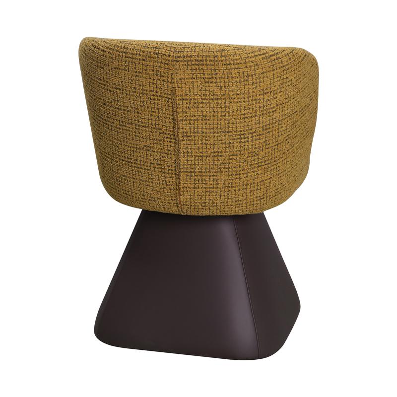 ΠΕΡΙΣΤΡΕΦΟΜΕΝΗ ΠΟΛΥΘΡΟΝΑ FL24137 ΚΙΤΡΙΝΟ-ΚΑΦΕ ΧΡΩΜΑ 58x60x79εκ - Image 3