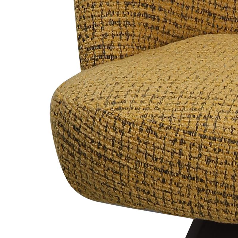 ΠΕΡΙΣΤΡΕΦΟΜΕΝΗ ΠΟΛΥΘΡΟΝΑ FL24137 ΚΙΤΡΙΝΟ-ΚΑΦΕ ΧΡΩΜΑ 58x60x79εκ - Image 5