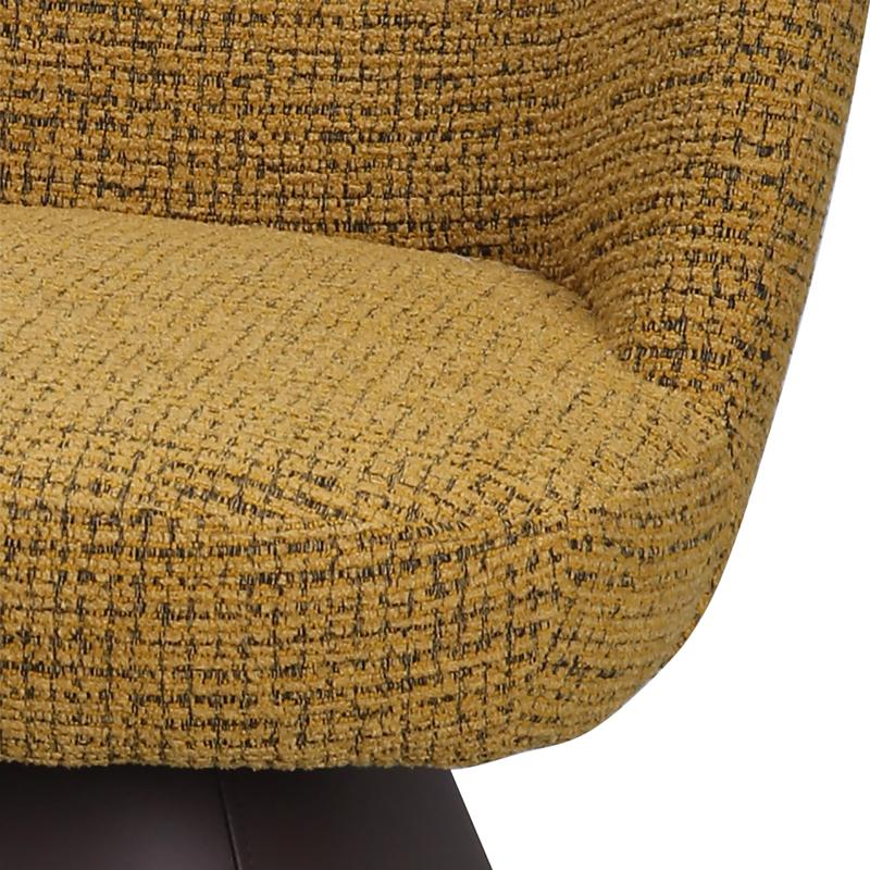 ΠΕΡΙΣΤΡΕΦΟΜΕΝΗ ΠΟΛΥΘΡΟΝΑ FL24137 ΚΙΤΡΙΝΟ-ΚΑΦΕ ΧΡΩΜΑ 58x60x79εκ - Image 7