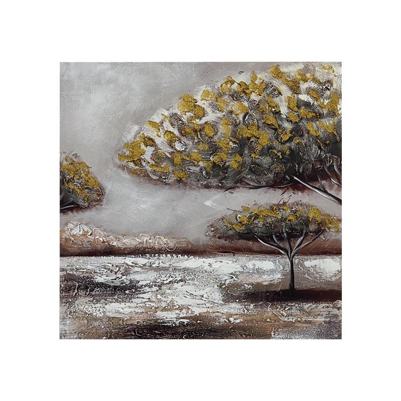 ΠΙΝΑΚΑΣ TREE 3210 ΣΕ ΚΑΜΒΑ ΜΕ ΞΥΛΙΝΟ ΠΛΑΙΣΙΟ 60x2.3x60εκ