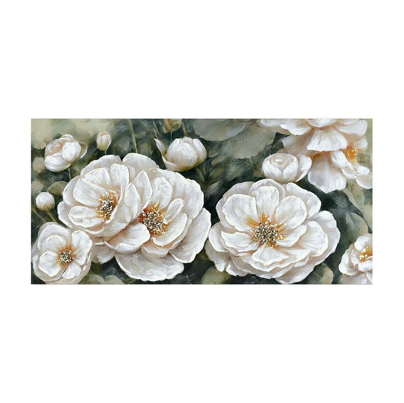 ΠΙΝΑΚΑΣ ΣΕ ΚΑΜΒΑ FL24081 ΛΕΥΚΟ-ΚΑΦΕ 120x3x60εκ