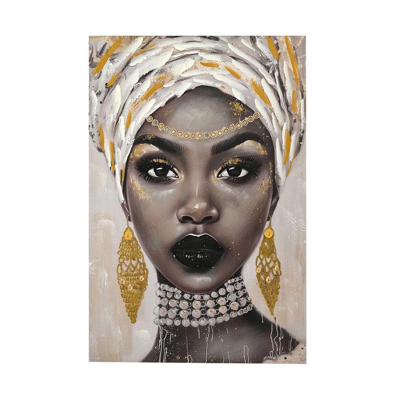 ΠΙΝΑΚΑΣ ΣΕ ΚΑΜΒΑ ΓΥΝΑΙΚΕΙΑ ΦΙΓΟΥΡΑ FL24058 ΚΑΦΕ-ΧΡΥΣΟ 60x3x90εκ