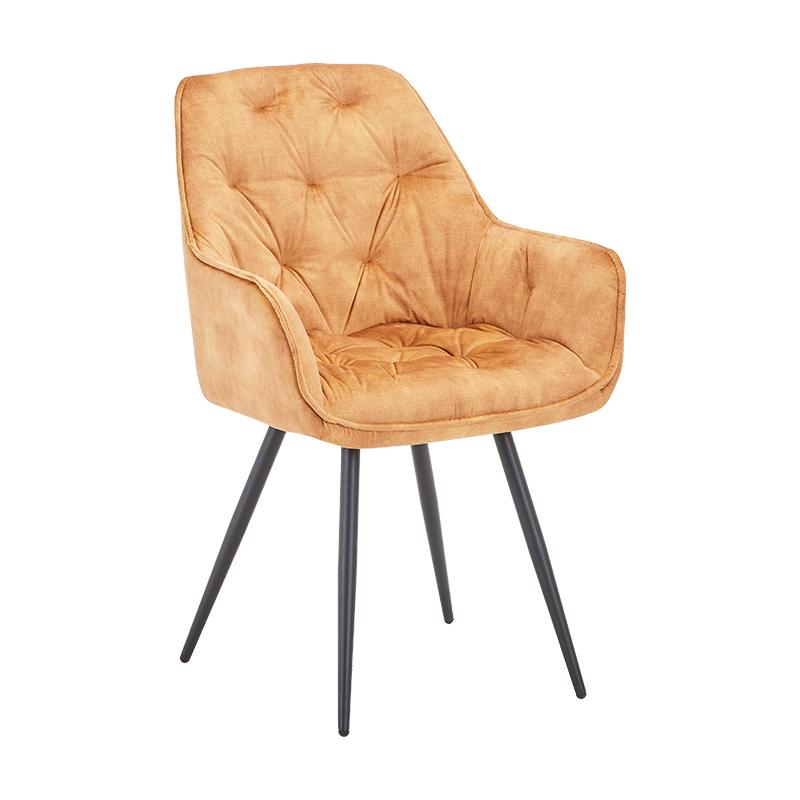 ΠΟΛΥΘΡΟΝΑ FL016 TERRACOTA ΒΕΛΟΥΔΟ ΥΦΑΣΜΑ ΜΕ ΜΕΤΑΛΛΙΚΑ ΠΟΔΙΑ 59x58x88εκ