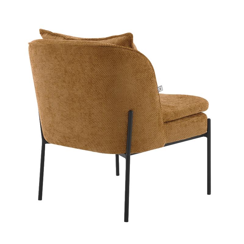 ΠΟΛΥΘΡΟΝΑ FL3059 ΚΙΤΡΙΝΟ ΥΦΑΣΜΑ ΜΕ ΜΕΤΑΛΛΙΚΑ ΠΟΔΙΑ 67x75x81εκ - Image 5