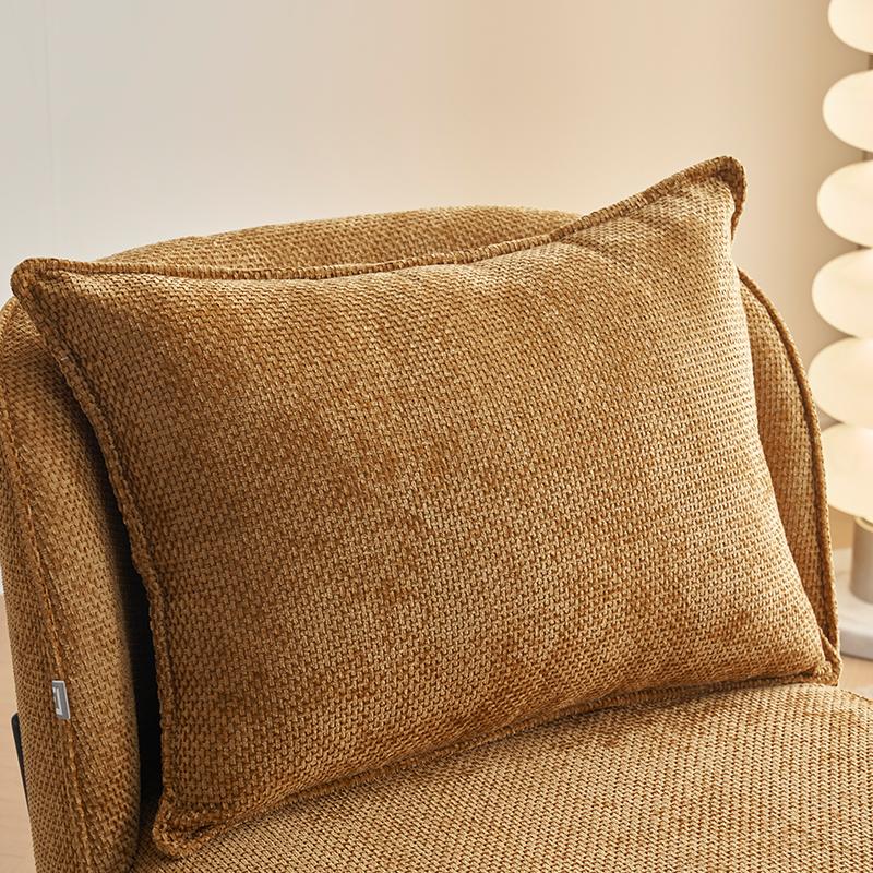 ΠΟΛΥΘΡΟΝΑ FL3059 ΚΙΤΡΙΝΟ ΥΦΑΣΜΑ ΜΕ ΜΕΤΑΛΛΙΚΑ ΠΟΔΙΑ 67x75x81εκ - Image 8