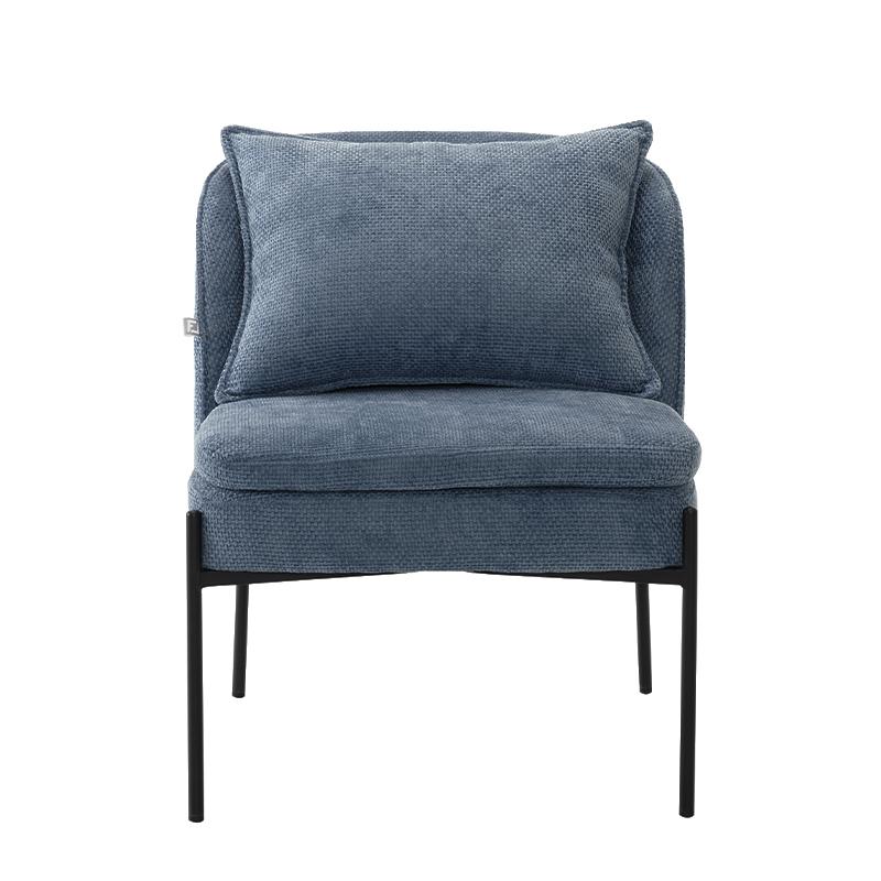 ΠΟΛΥΘΡΟΝΑ FL3059 ΣΙΕΛ ΥΦΑΣΜΑ ΜΕ ΜΕΤΑΛΛΙΚΑ ΠΟΔΙΑ 67x75x81εκ - Image 3