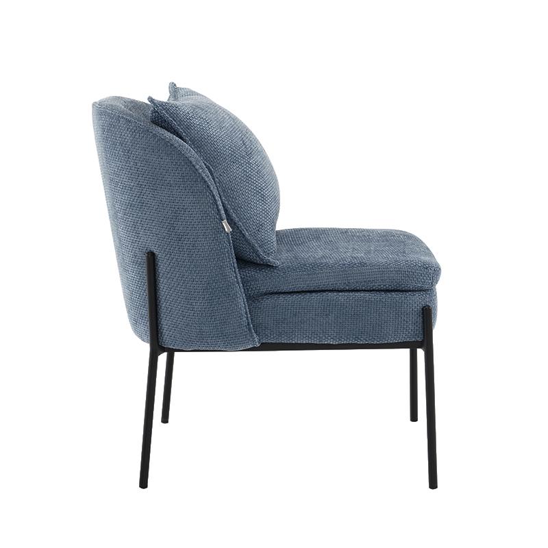 ΠΟΛΥΘΡΟΝΑ FL3059 ΣΙΕΛ ΥΦΑΣΜΑ ΜΕ ΜΕΤΑΛΛΙΚΑ ΠΟΔΙΑ 67x75x81εκ - Image 4