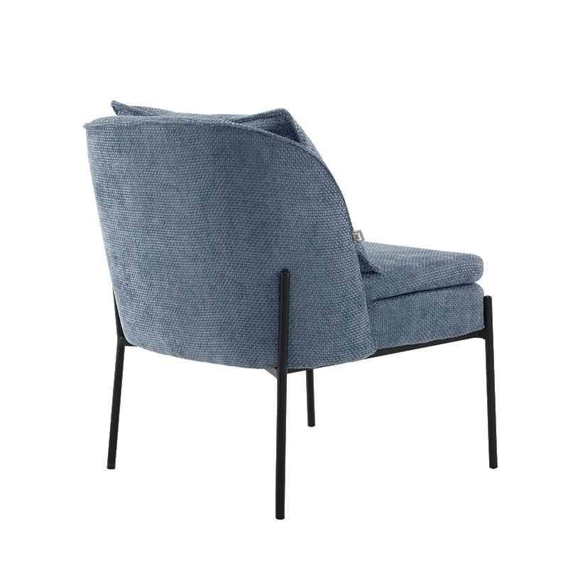 ΠΟΛΥΘΡΟΝΑ FL3059 ΣΙΕΛ ΥΦΑΣΜΑ ΜΕ ΜΕΤΑΛΛΙΚΑ ΠΟΔΙΑ 67x75x81εκ - Image 5