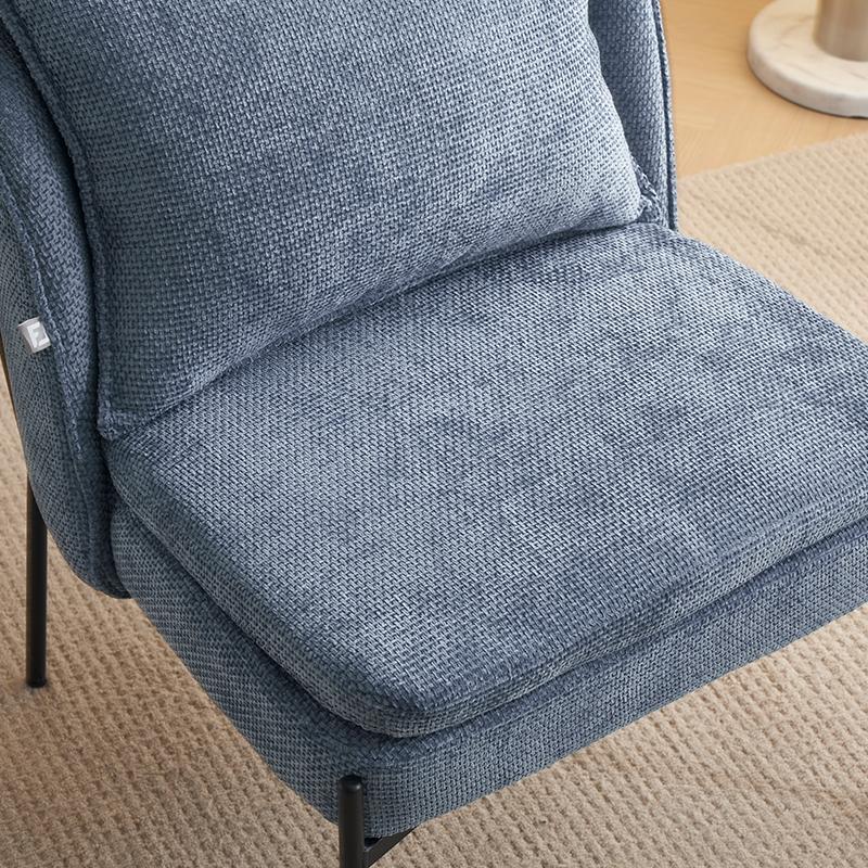 ΠΟΛΥΘΡΟΝΑ FL3059 ΣΙΕΛ ΥΦΑΣΜΑ ΜΕ ΜΕΤΑΛΛΙΚΑ ΠΟΔΙΑ 67x75x81εκ - Image 6