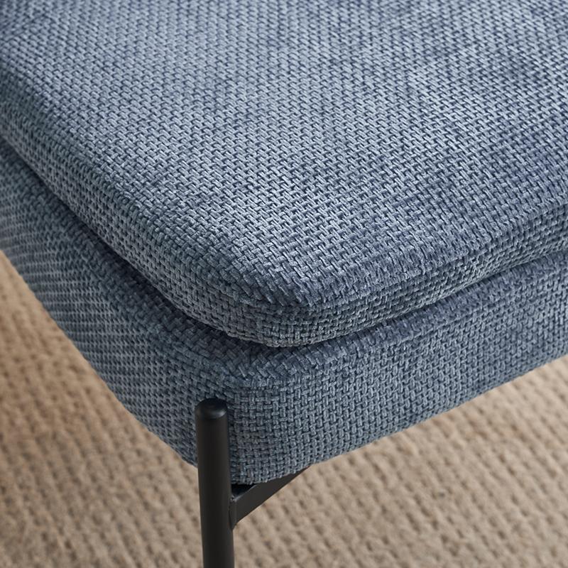 ΠΟΛΥΘΡΟΝΑ FL3059 ΣΙΕΛ ΥΦΑΣΜΑ ΜΕ ΜΕΤΑΛΛΙΚΑ ΠΟΔΙΑ 67x75x81εκ - Image 7