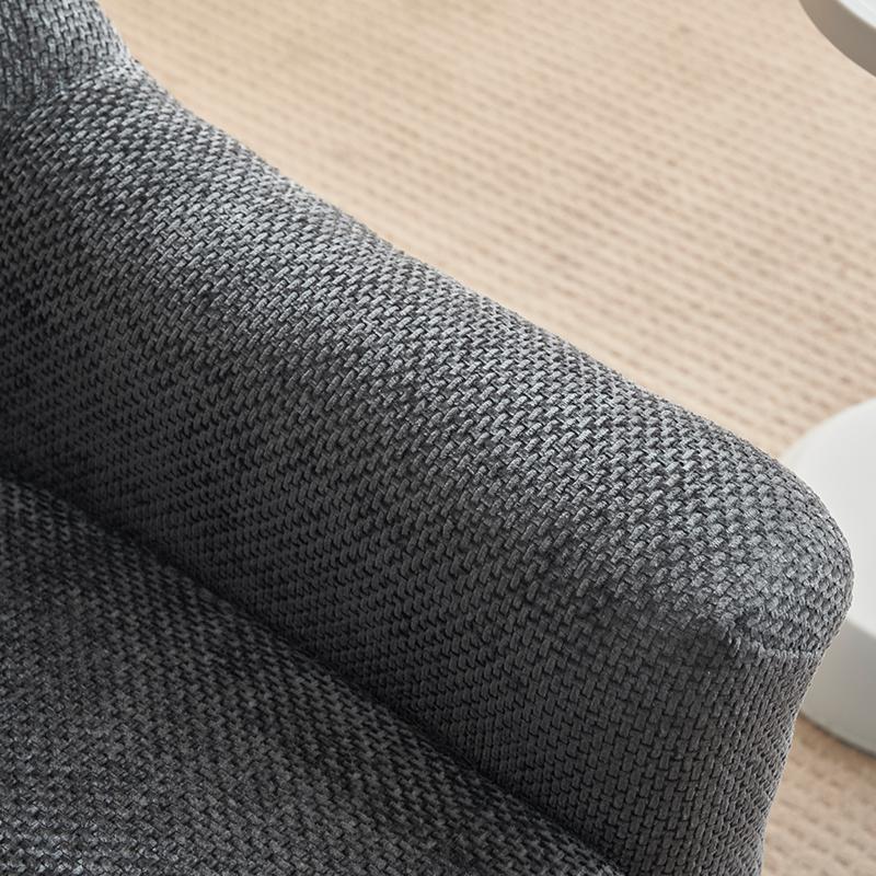 ΠΟΛΥΘΡΟΝΑ FL801 ΓΚΡΙ ΥΦΑΣΜΑ ΜΕ ΜΕΤΑΛΛΙΚΑ ΠΟΔΙΑ 76x77x89εκ - Image 8