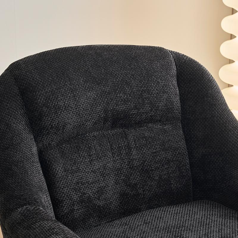 ΠΟΛΥΘΡΟΝΑ FL801 ΜΑΥΡΟ ΥΦΑΣΜΑ ΜΕ ΜΕΤΑΛΛΙΚΑ ΠΟΔΙΑ 76x77x89εκ - Image 7