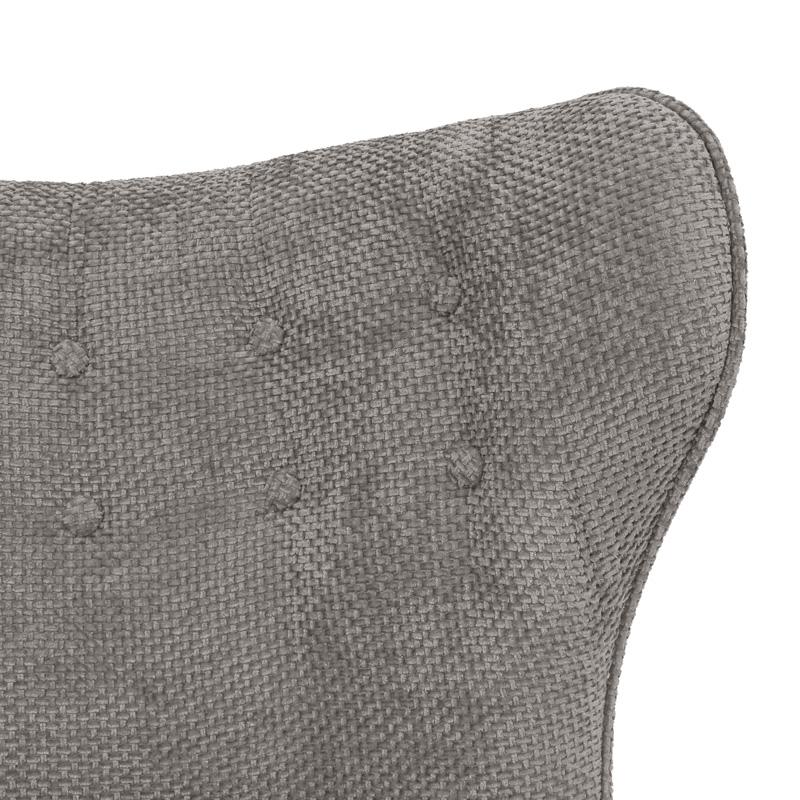 ΠΟΛΥΘΡΟΝΑ Agnes ΓΚΡΙ ΧΡΩΜΑ ΥΦΑΣΜΑΤΟΣ ΜΕ ΞΥΛΙΝΑ ΠΟΔΙΑ 66x73x77εκ - Image 7