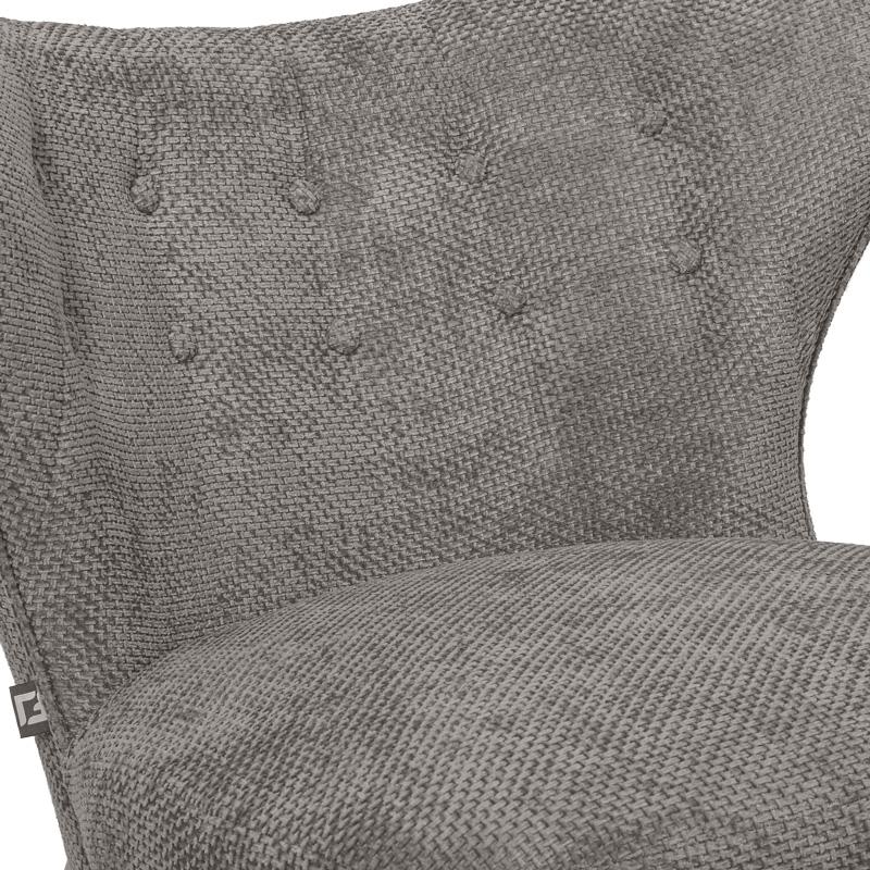 ΠΟΛΥΘΡΟΝΑ Agnes ΓΚΡΙ ΧΡΩΜΑ ΥΦΑΣΜΑΤΟΣ ΜΕ ΞΥΛΙΝΑ ΠΟΔΙΑ 66x73x77εκ - Image 8