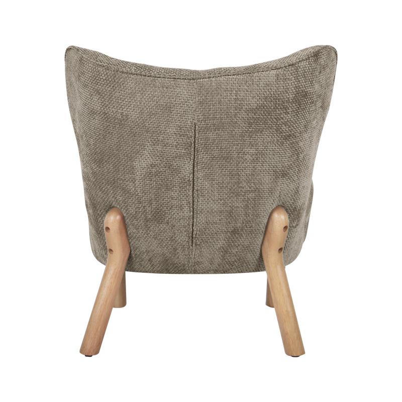 ΠΟΛΥΘΡΟΝΑ Agnes ΜΠΕΖ ΧΡΩΜΑ ΥΦΑΣΜΑΤΟΣ ΜΕ ΞΥΛΙΝΑ ΠΟΔΙΑ 66x73x77εκ - Image 5