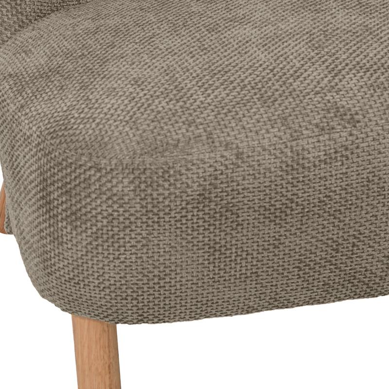 ΠΟΛΥΘΡΟΝΑ Agnes ΜΠΕΖ ΧΡΩΜΑ ΥΦΑΣΜΑΤΟΣ ΜΕ ΞΥΛΙΝΑ ΠΟΔΙΑ 66x73x77εκ - Image 6