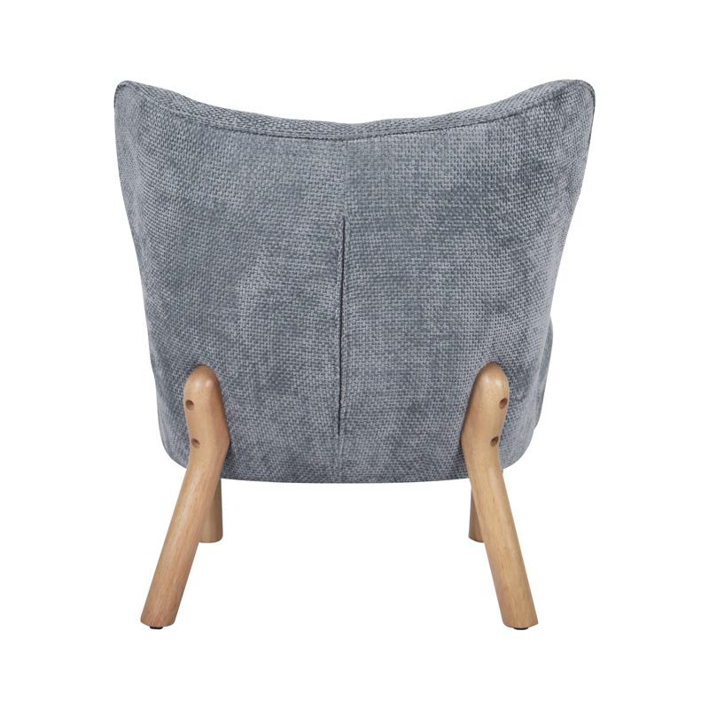 ΠΟΛΥΘΡΟΝΑ Agnes ΜΠΛΕ ΧΡΩΜΑ ΥΦΑΣΜΑΤΟΣ ΜΕ ΞΥΛΙΝΑ ΠΟΔΙΑ 66x73x77εκ - Image 5