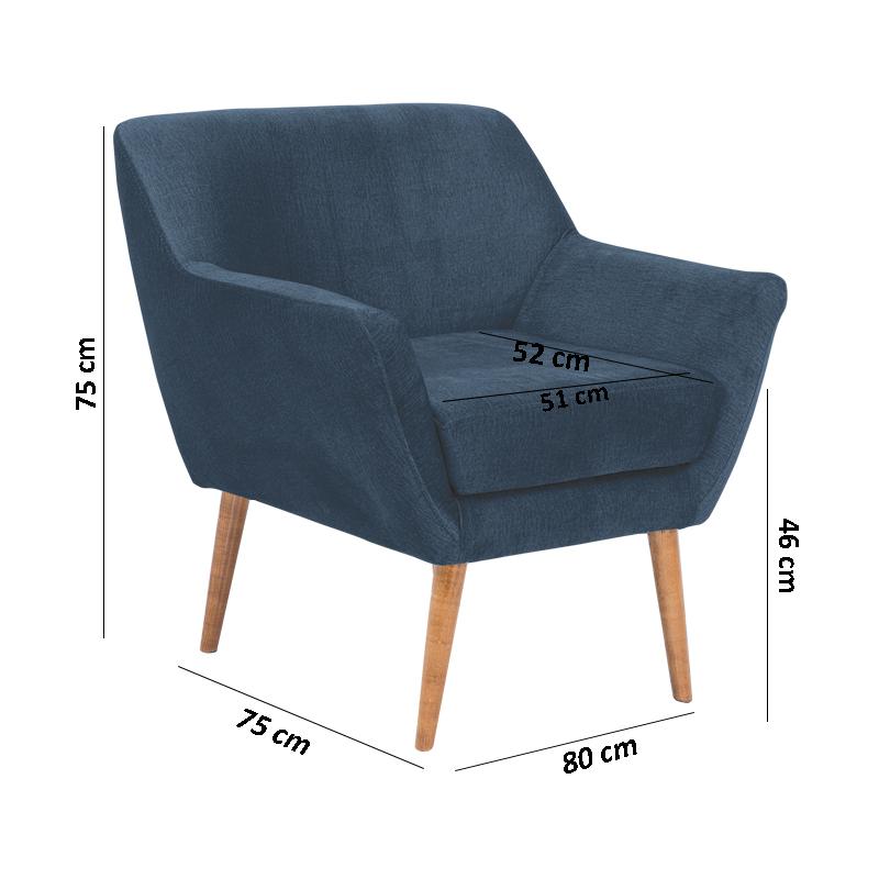 ΠΟΛΥΘΡΟΝΑ Carla ΜΠΛΕ ΧΡΩΜΑ 80*75*85 - Image 5