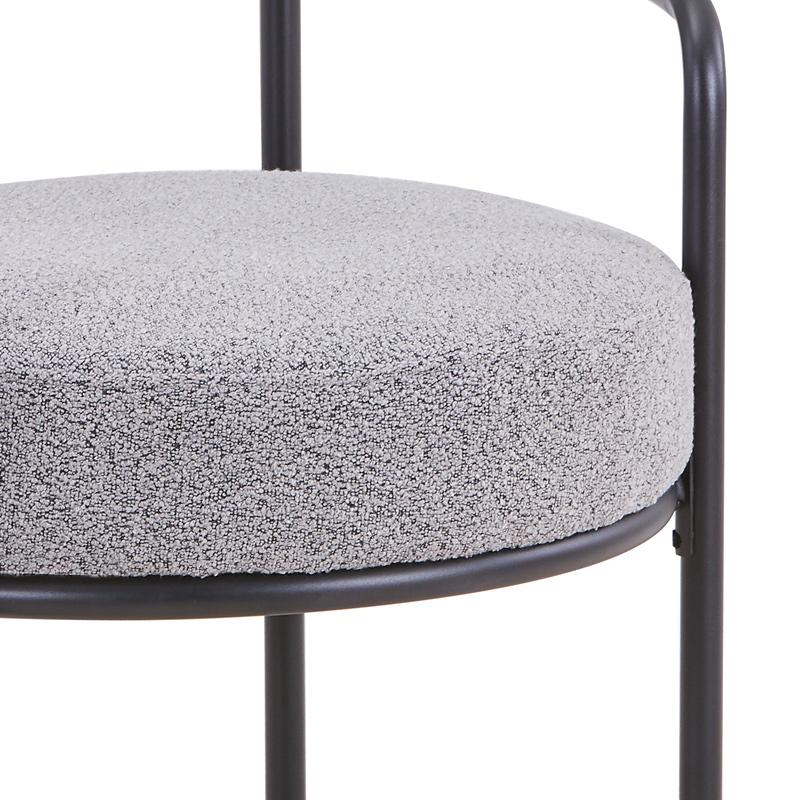 ΠΟΛΥΘΡΟΝΑ FL21 ΓΚΡΙ ΥΦΑΣΜΑ ΜΕ ΜΕΤΑΛΛΙΚΟ ΣΚΕΛΕΤΟ 59x64x87εκ - Image 5