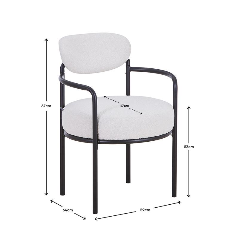 ΠΟΛΥΘΡΟΝΑ FL21 ΛΕΥΚΟ ΥΦΑΣΜΑ ΜΕ ΜΕΤΑΛΛΙΚΟ ΣΚΕΛΕΤΟ 59x64x87εκ - Image 6