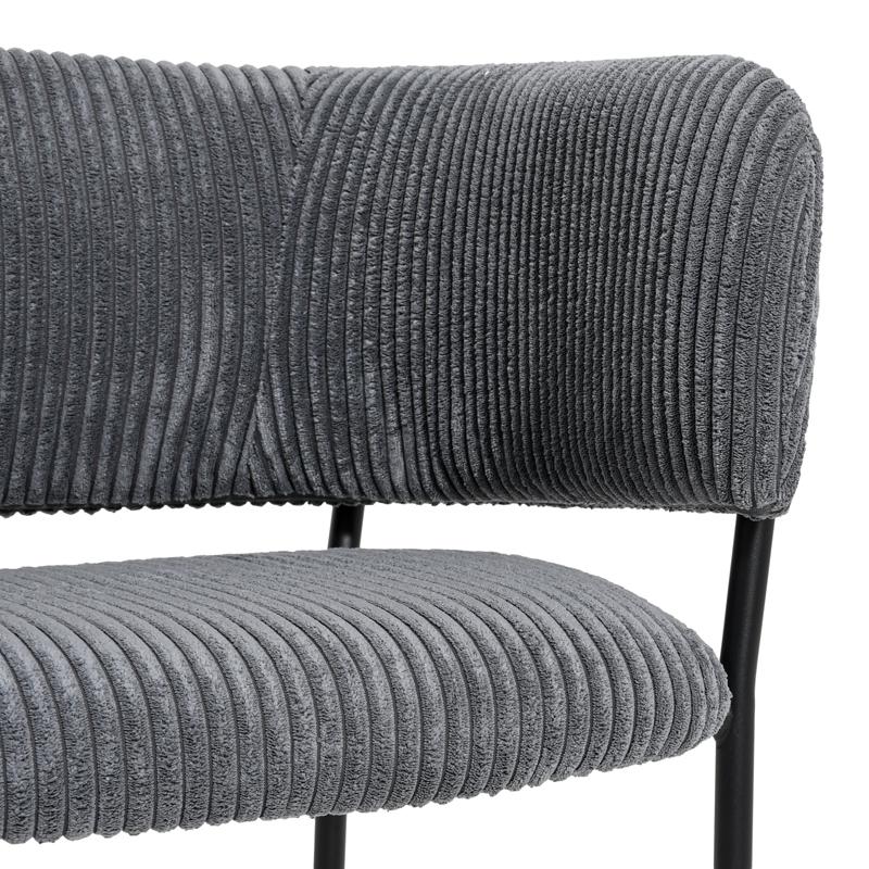 ΠΟΛΥΘΡΟΝΑ FL3042 ΓΚΡΙ ΥΦΑΣΜΑ ΜΕ ΜΕΤΑΛΛΙΚΑ ΠΟΔΙΑ 59x57x75εκ - Image 7