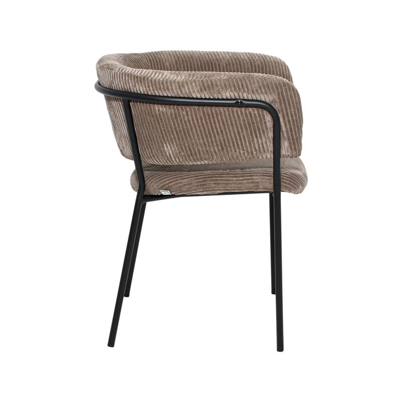 ΠΟΛΥΘΡΟΝΑ FL3042 ΚΑΦΕ ΥΦΑΣΜΑ ΜΕ ΜΕΤΑΛΛΙΚΑ ΠΟΔΙΑ 59x57x75εκ - Image 3