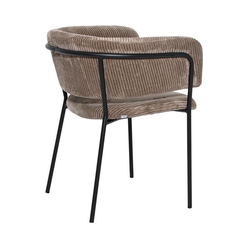 ΠΟΛΥΘΡΟΝΑ FL3042 ΚΑΦΕ ΥΦΑΣΜΑ ΜΕ ΜΕΤΑΛΛΙΚΑ ΠΟΔΙΑ 59x57x75εκ - Image 4