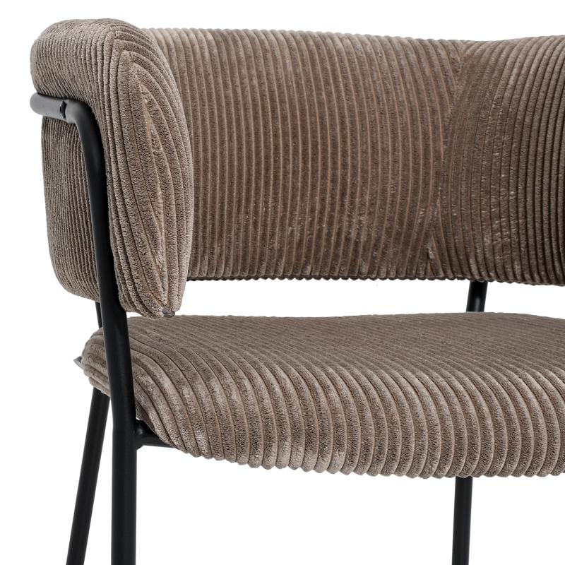 ΠΟΛΥΘΡΟΝΑ FL3042 ΚΑΦΕ ΥΦΑΣΜΑ ΜΕ ΜΕΤΑΛΛΙΚΑ ΠΟΔΙΑ 59x57x75εκ - Image 6