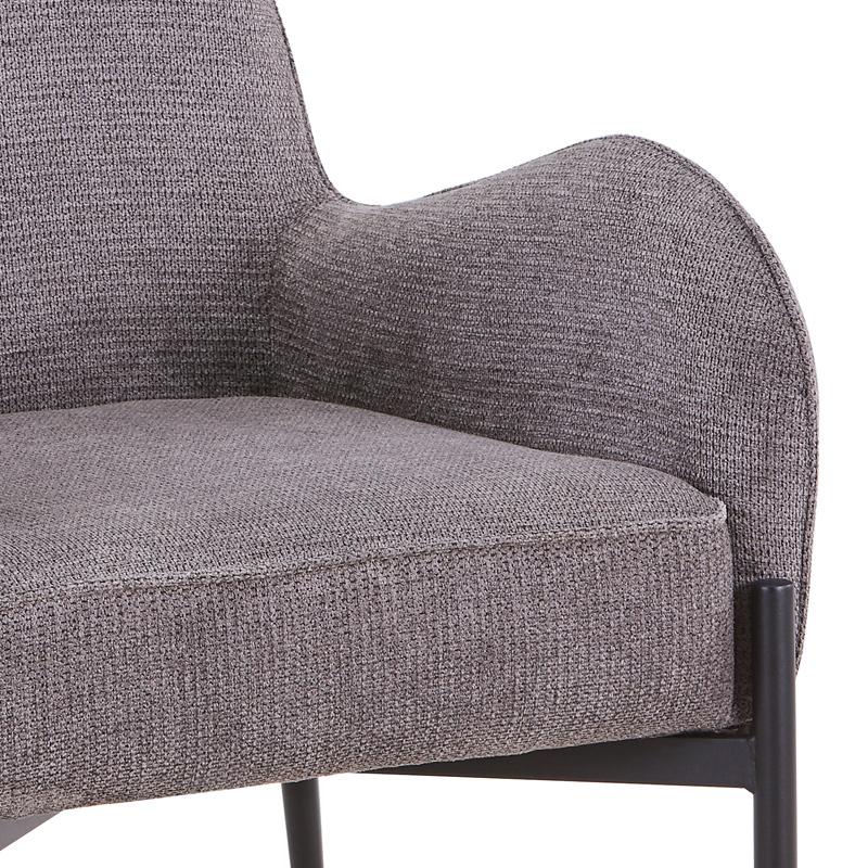 ΠΟΛΥΘΡΟΝΑ FL65 ΓΚΡΙ ΥΦΑΣΜΑ ΜΕ ΜΕΤΑΛΛΙΚΟ ΣΚΕΛΕΤΟ 69x67x84εκ - Image 5