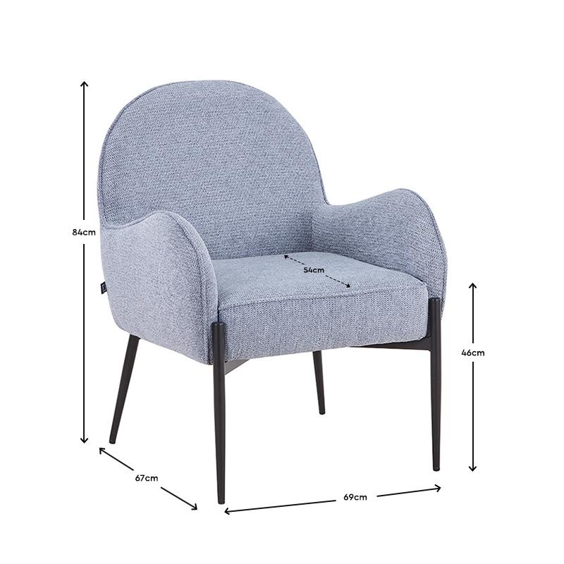 ΠΟΛΥΘΡΟΝΑ FL65 ΣΙΕΛ ΥΦΑΣΜΑ ΜΕ ΜΕΤΑΛΛΙΚΟ ΣΚΕΛΕΤΟ 69x67x84εκ - Image 6