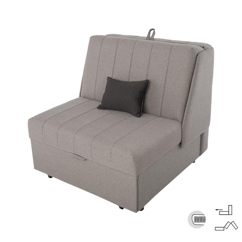 ΠΟΛΥΘΡΟΝΑ New Montana ΓΚΡΙ-ΣΚ.ΓΚΡΙ BOMBAY 95x100x92εκ - Image 3