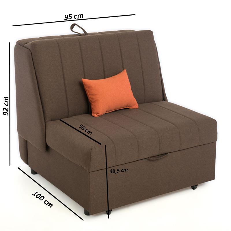 ΠΟΛΥΘΡΟΝΑ New Montana ΚΑΦΕ-ΠΟΡΤΟΚΑΛΙ BOMBAY 95x100x92εκ - Image 4