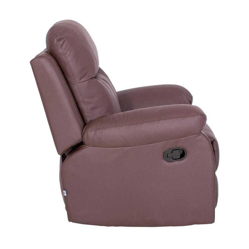 ΠΟΛΥΘΡΟΝΑ RELAX CHICAGO 1113 ΚΑΦΕ ΤΕΧΝΟΔΕΡΜΑ 97x90x100εκ - Image 3