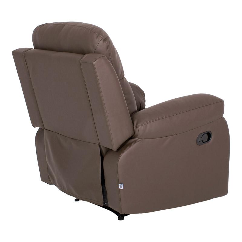 ΠΟΛΥΘΡΟΝΑ RELAX CHICAGO 1122 ΓΚΡΙ-ΜΟΚΑ ΤΕΧΝΟΔΕΡΜΑ 97x90x100εκ - Image 4