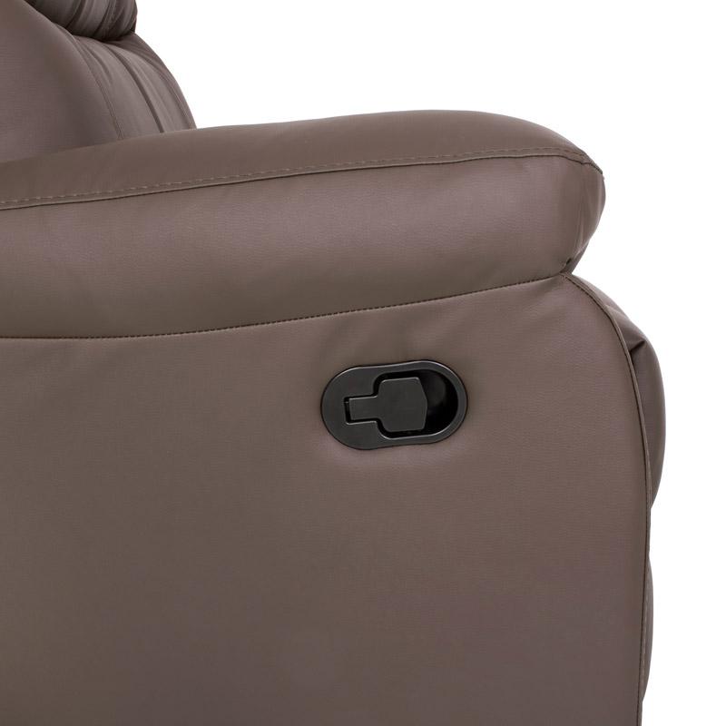 ΠΟΛΥΘΡΟΝΑ RELAX CHICAGO 1122 ΓΚΡΙ-ΜΟΚΑ ΤΕΧΝΟΔΕΡΜΑ 97x90x100εκ - Image 7
