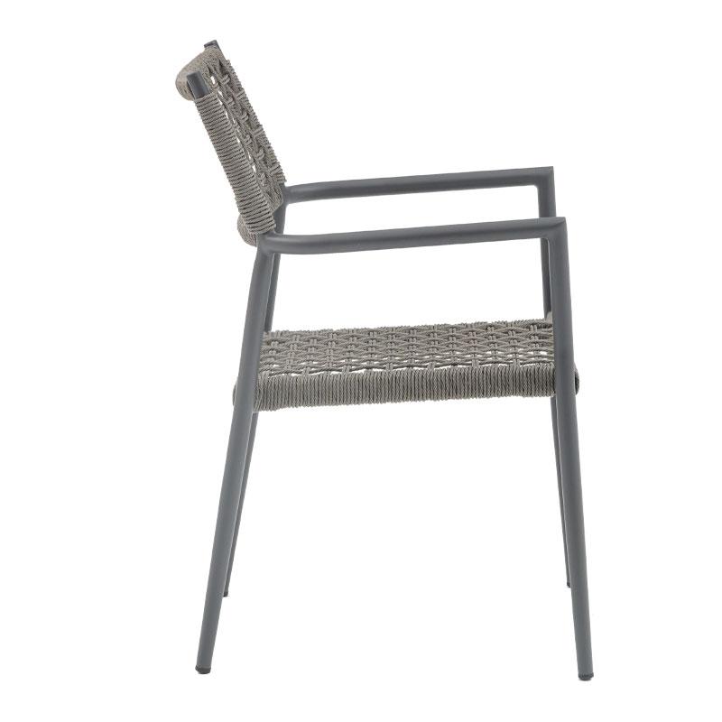 ΠΟΛΥΘΡΟΝΑ ΚΗΠΟΥ Chiara ΓΚΡΙ ΧΡΩΜΑ 56x58x86εκ - Image 3