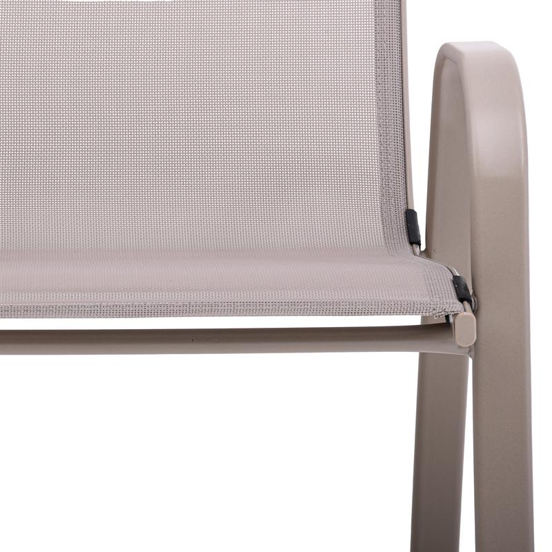 ΠΟΛΥΘΡΟΝΑ ΚΗΠΟΥ FL5001 ΧΡΩΜΑ ΜΠΕΖ ΜΕ ΓΚΡΙ TEXTILENE 72x55x92εκ - Image 6