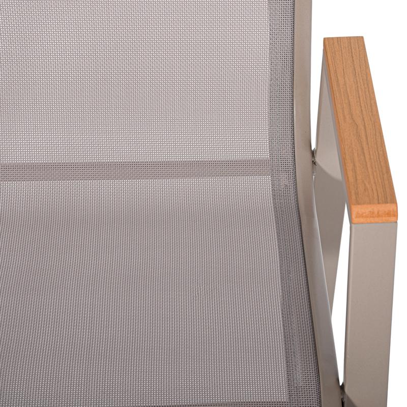 ΠΟΛΥΘΡΟΝΑ ΚΗΠΟΥ FL5050 ΧΡΩΜΑ ΜΠΕΖ ΜΕ ΓΚΡΙ TEXTILENE 61x56x90εκ s.of - Image 7