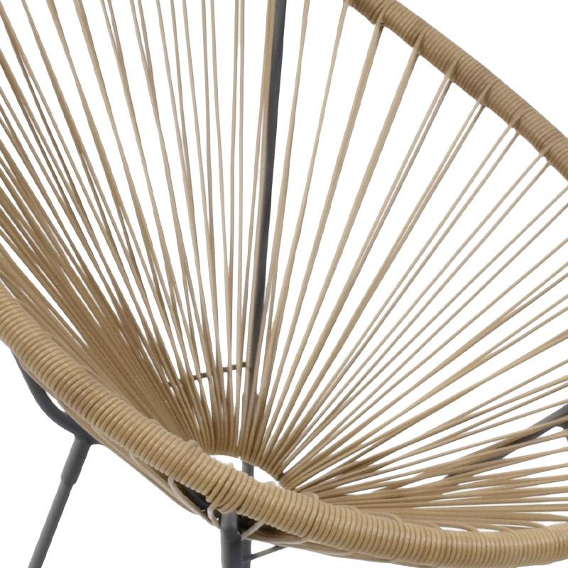 ΠΟΛΥΘΡΟΝΑ ΚΗΠΟΥ MORENA ΜΠΕΖ-ΓΚΡΙ ΧΡΩΜΑ 70x74x85εκ m.r.n - Image 5